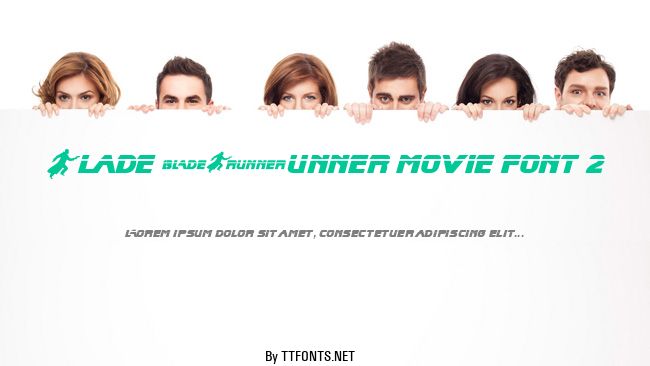 Blade Runner Movie Font 2 example